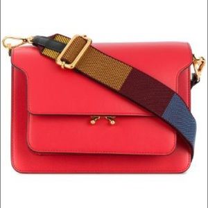 Marni medium trunk shoulder bag guitar strap